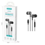 Audífono Maxam Cable 1.2m Mic. Conector Tipo-C EJ-0201MC Negro