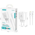 CARGADOR MAXAM TZ-5101I DE IPHONE PD 20W 3A CABLE TIPO C 1M. COLOR BLANCO