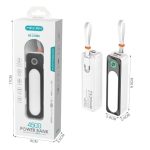 PowerBank Maxam PB-2105C 5 V 2 A 4500 mAh Color Blanco Con Cable Tipo C