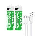 Pilas 2x AA con carga USB C de 3400mWh Mod. UL-BAT2A2 ULINK