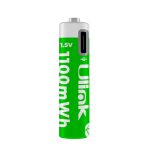 PILAS RECARGABLES 2 X AAA CON CARGA USB TIPO C ULINK UL-BAT3A2 - Imagen 2