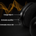 AUDIFONOS MOTOMO AIR PRO MAX NEGROS MO-APMAX395 - Imagen 4
